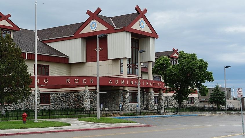 Administrative building for Standing Rock Indian Reservation, North Dakota.