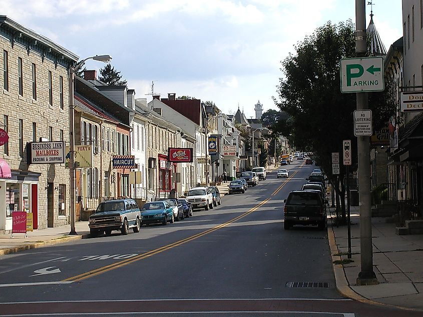 West Main Street from Whiteoak Street