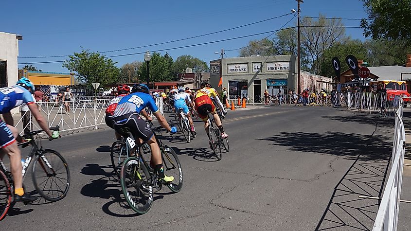 Tour of the Gila Bike Race Day in Silver City, New Mexico
