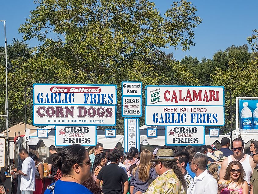 Vendors at the Gilroy Garlic Festival