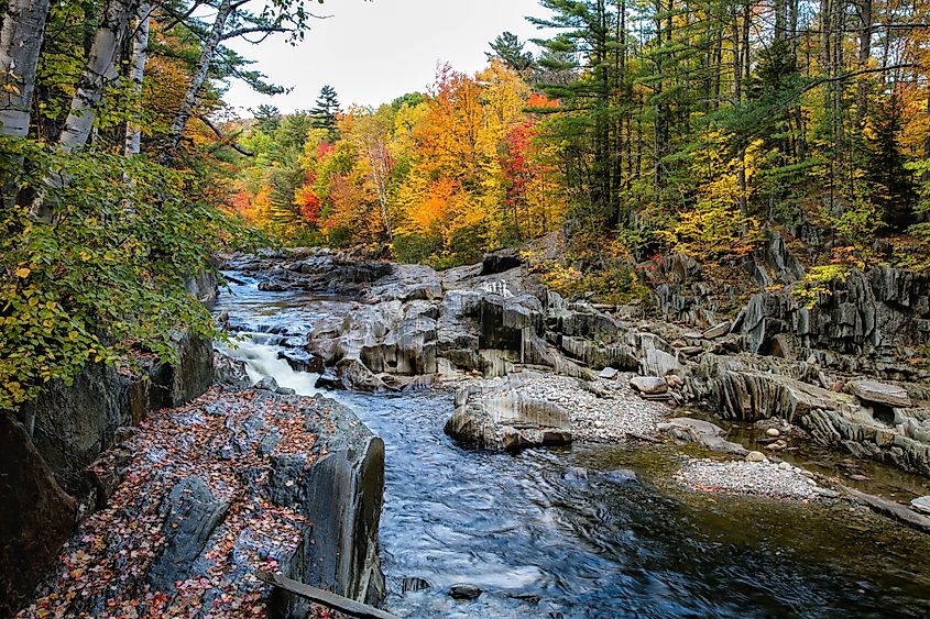 Coos Canyon in Maine.