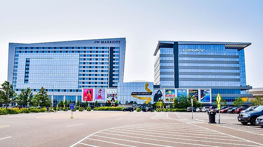 The Front Entrance of the Mall of America, located in Bloomington, Minnesota