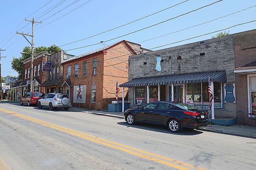 CaptionVirginia Avenue in Petersburg, West Virginia.