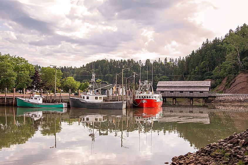 St Martin's New Brunswick fishing harbor