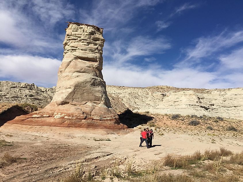 Elephant Bone Rock in Kayenta, Arizona.