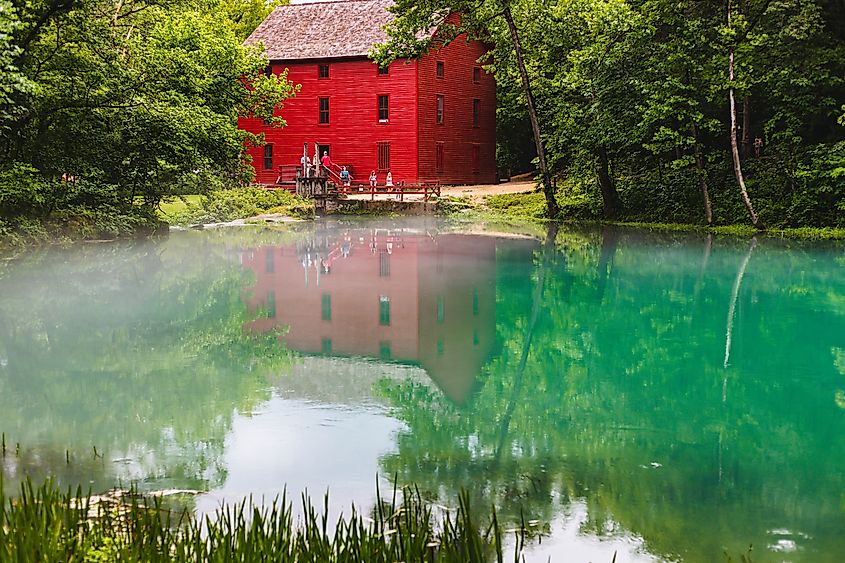 The Alley Spring Mill in Eminence, Missouri.