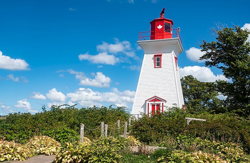 Victoria By the Sea Lighthouse in Prince Edward Island, Canada. 