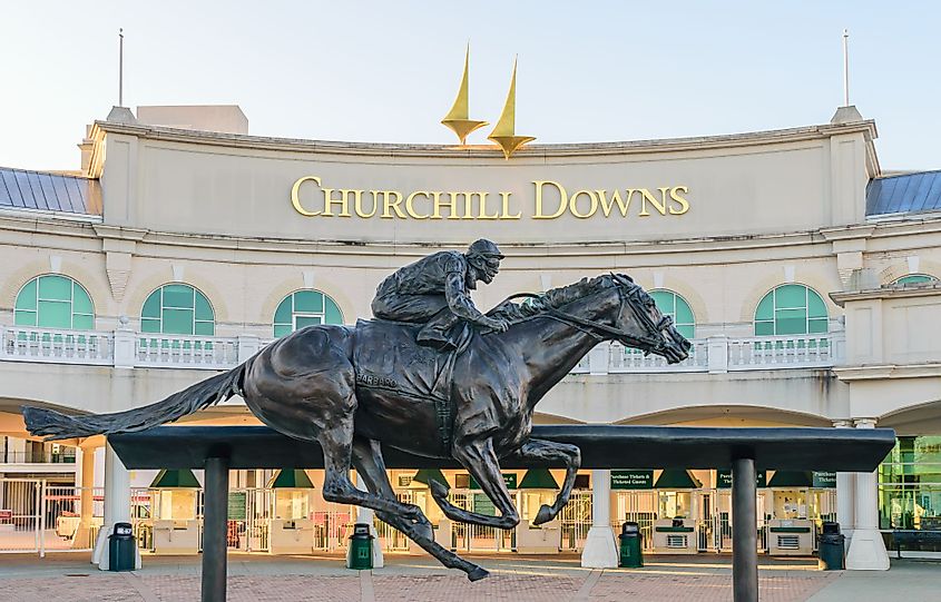 Entrance to the Churchill Downs in Louisville, Kentucky