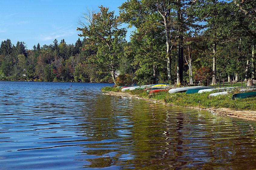 Late Summer Lake at Promised Land State Park in Northeastern Pennsylvania