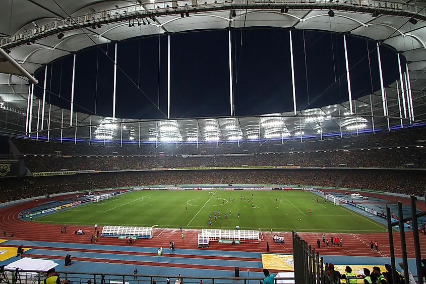 View of Bukit Jalil National Stadium. Editorial credit: feelphoto / Shutterstock.com