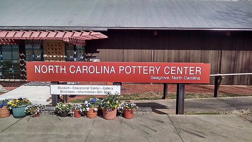 Pottery center Seagrove, North Carolina.