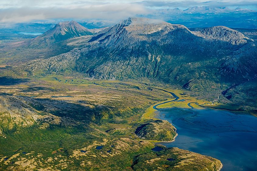 Cook Inlet coast, Katmai National Park and Reserve, Alaska. 