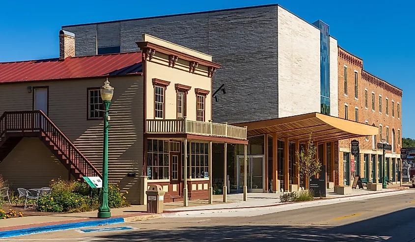 The main building of the Vesterheim Norwegian American Museum in Decorah, Iowa.