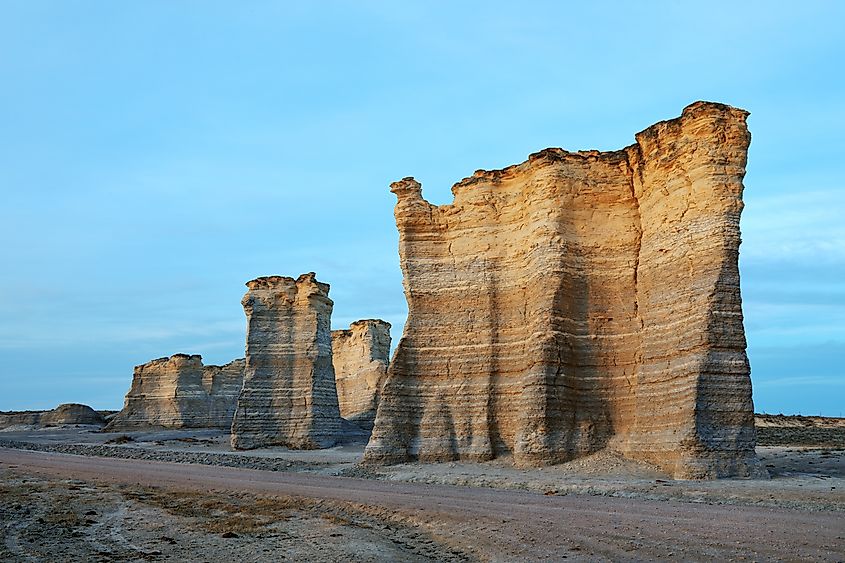 Monument Rocks, Scott City, Kansas, USA.