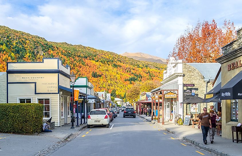 Buckingham Street in Arrowtown, New Zealand.