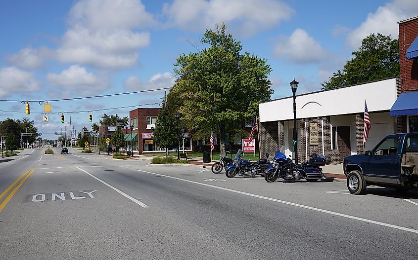 Harleys in Sturgis, Michigan