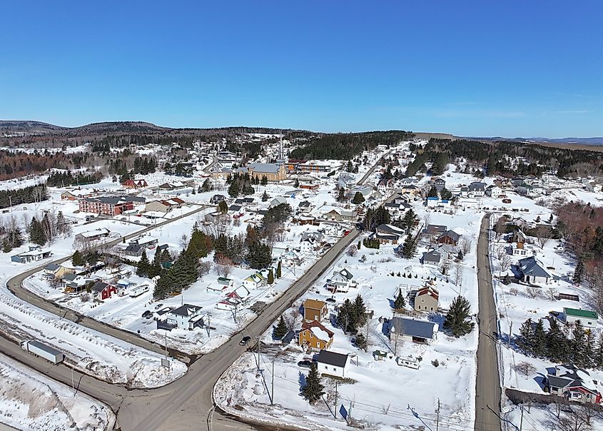 Aerial view of Saint-Louis-du-Ha! Ha! 