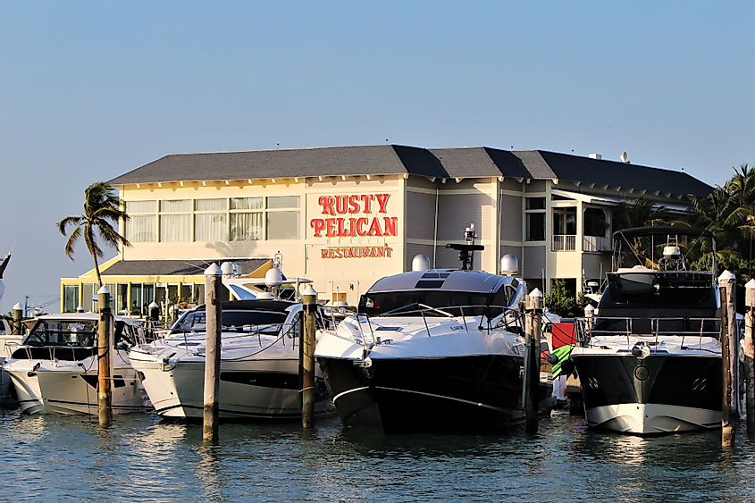 The Rusty Pelican Restaurant in Key Biscayne, Florida