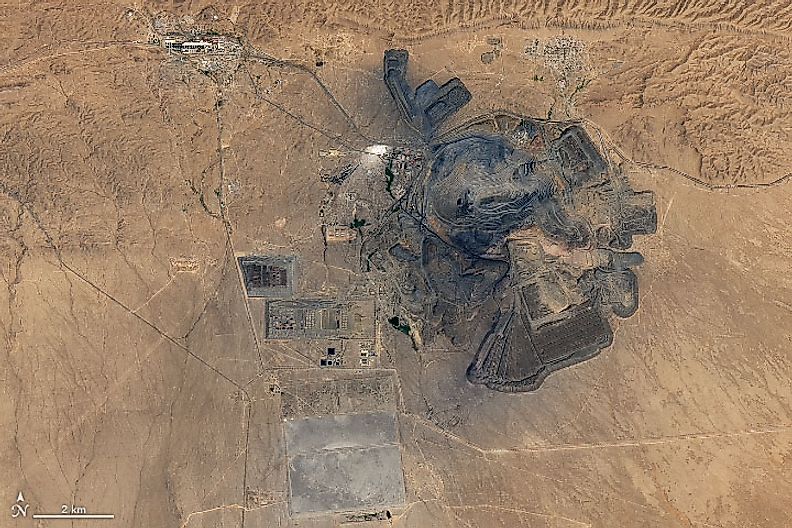 Muruntau Gold Mine from space. 