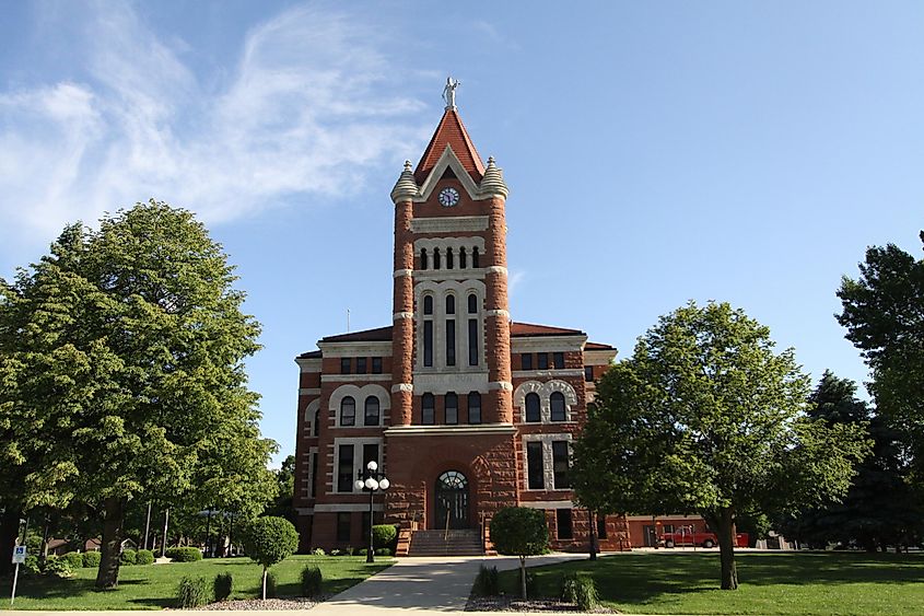 Sioux County Courthouse in Orange City, Iowa.