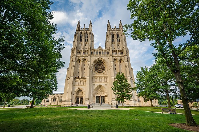 The Washington National Cathedral, in Washington, DC.