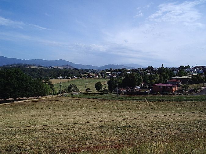 View of Scottsdale in Australia.