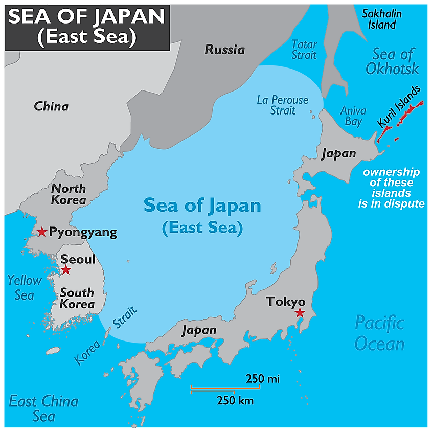 Sea of Japan map