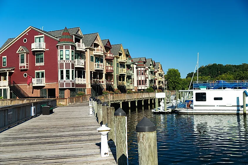 Riverside in the historic town of Occoquan, Virginia