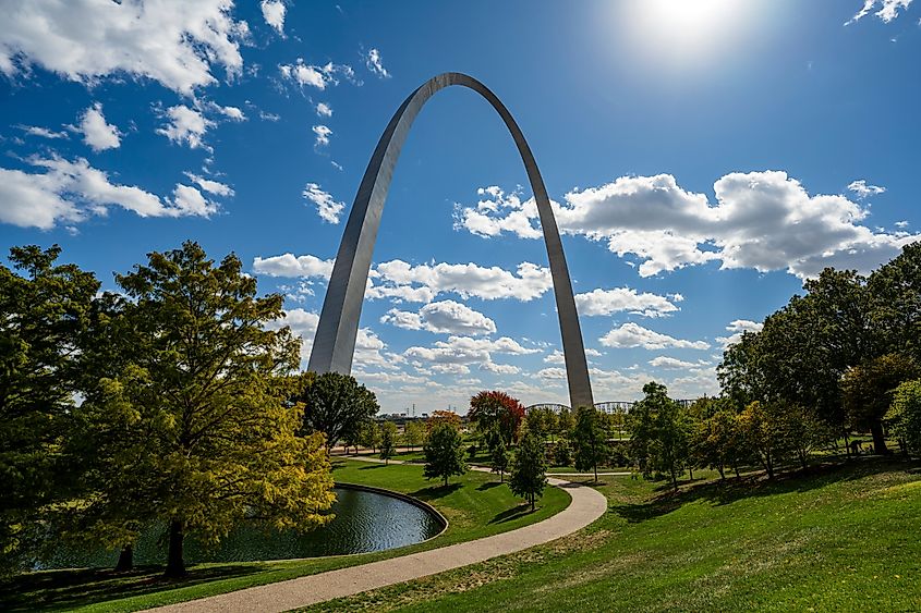 Gateway Arch National Park Missouri.