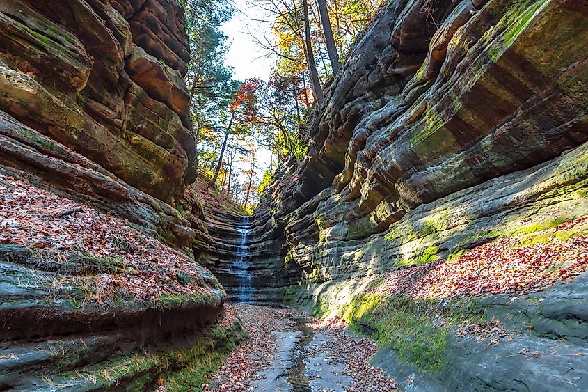 The beautiful Starved Rock State Park, Illinois.