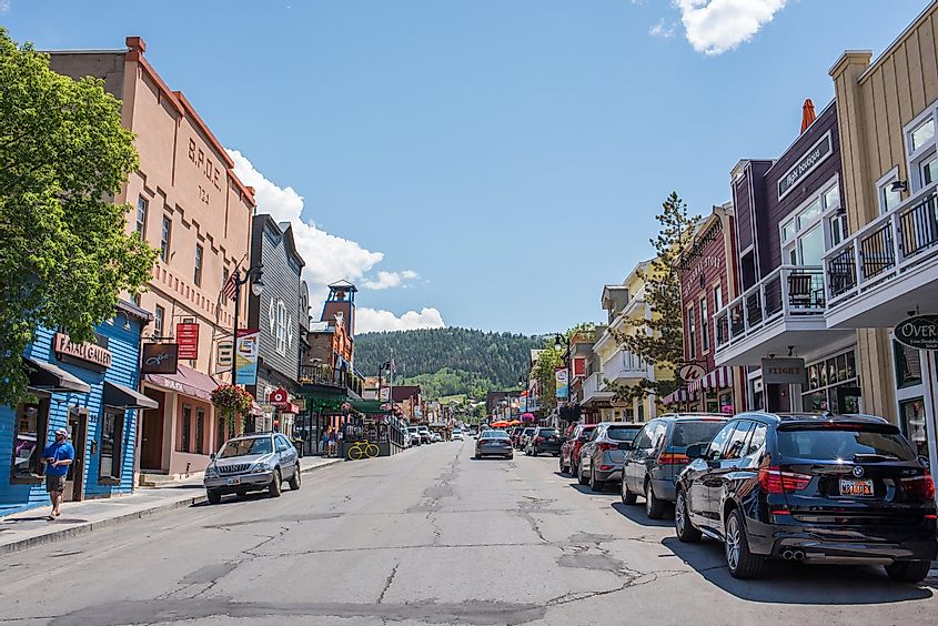 Park City, Utah has two ski lodges and is also home of the Sundance Film Festival.