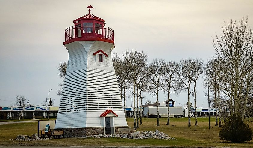 Lighthouse in Terrace Bay, Ontario.
