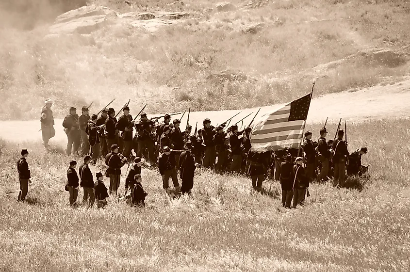 Civil war reenactment 