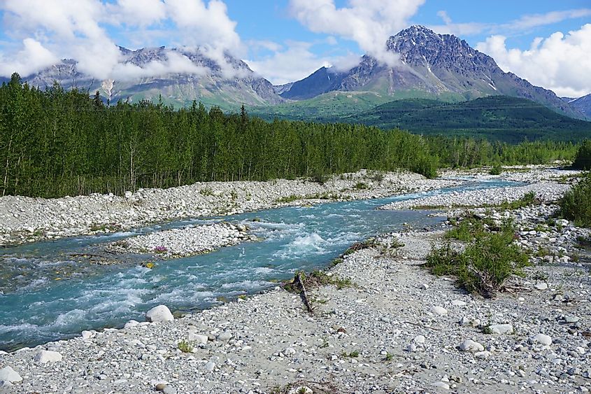 The Matanuska River and Valley in Alaska