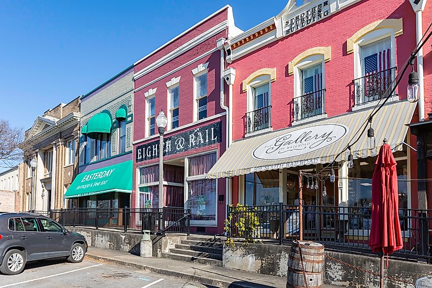 Downtown Opelika, Alabama.