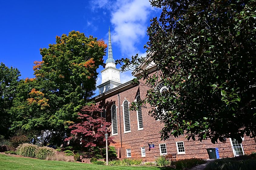 Sweet Briar, Virginia USA - October 16, 2024: Images of the facilities and campus of Sweet Briar College for women.