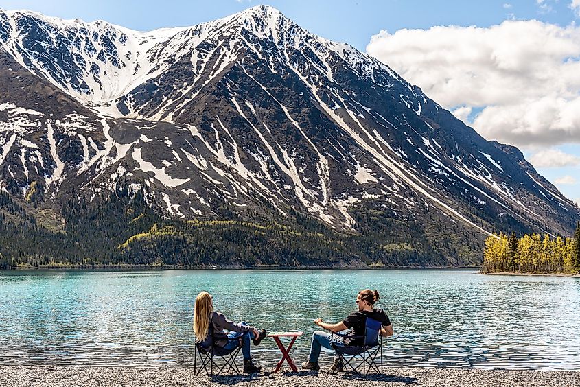 Visitors in Kluane National Park