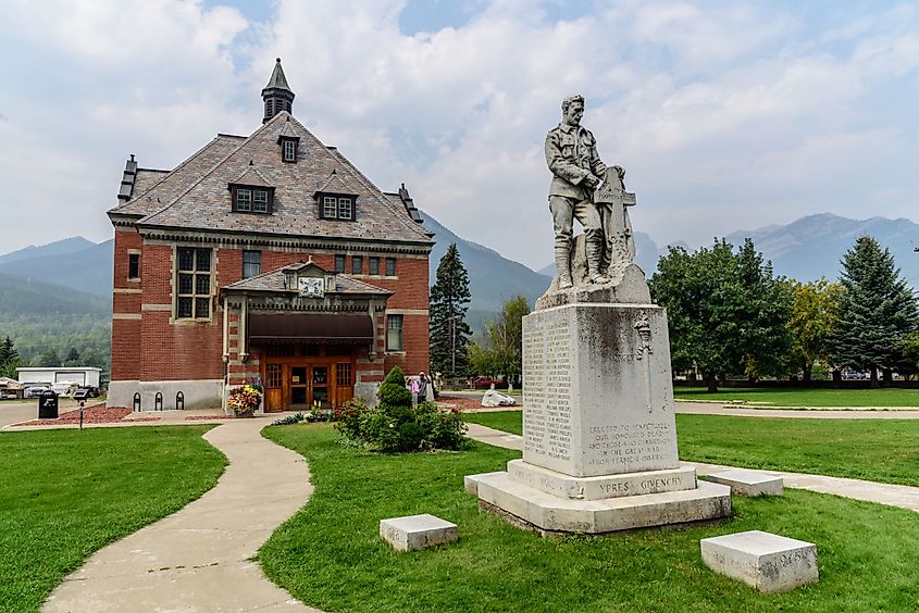 Fernie Court House Building in Fernie, British Columbia, Canada