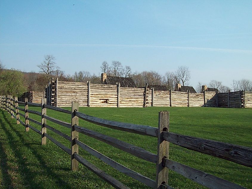 The grounds of Fort Roberdeau, Pennsylvania.