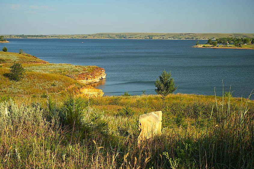 View of Wilson State Park in Kansas.