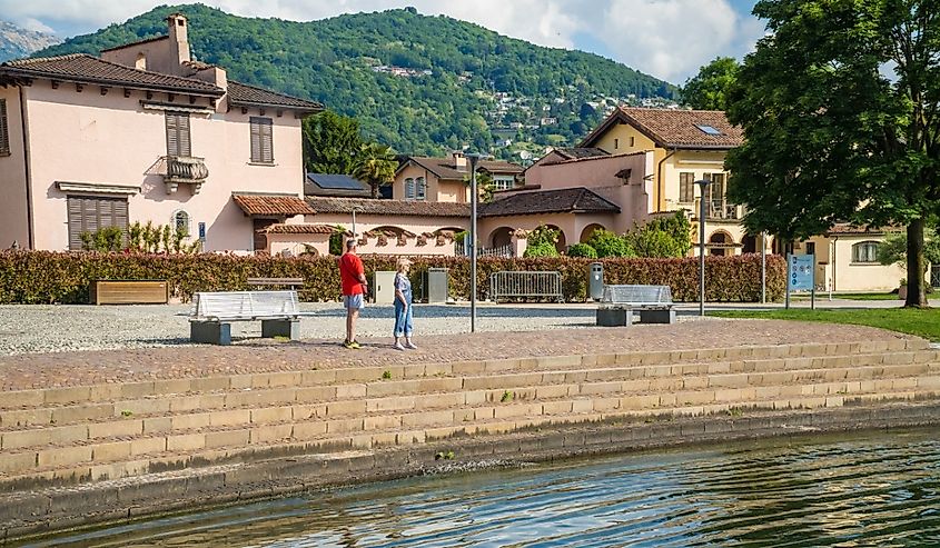 Lake Lugano, Caslano, Switzerland.