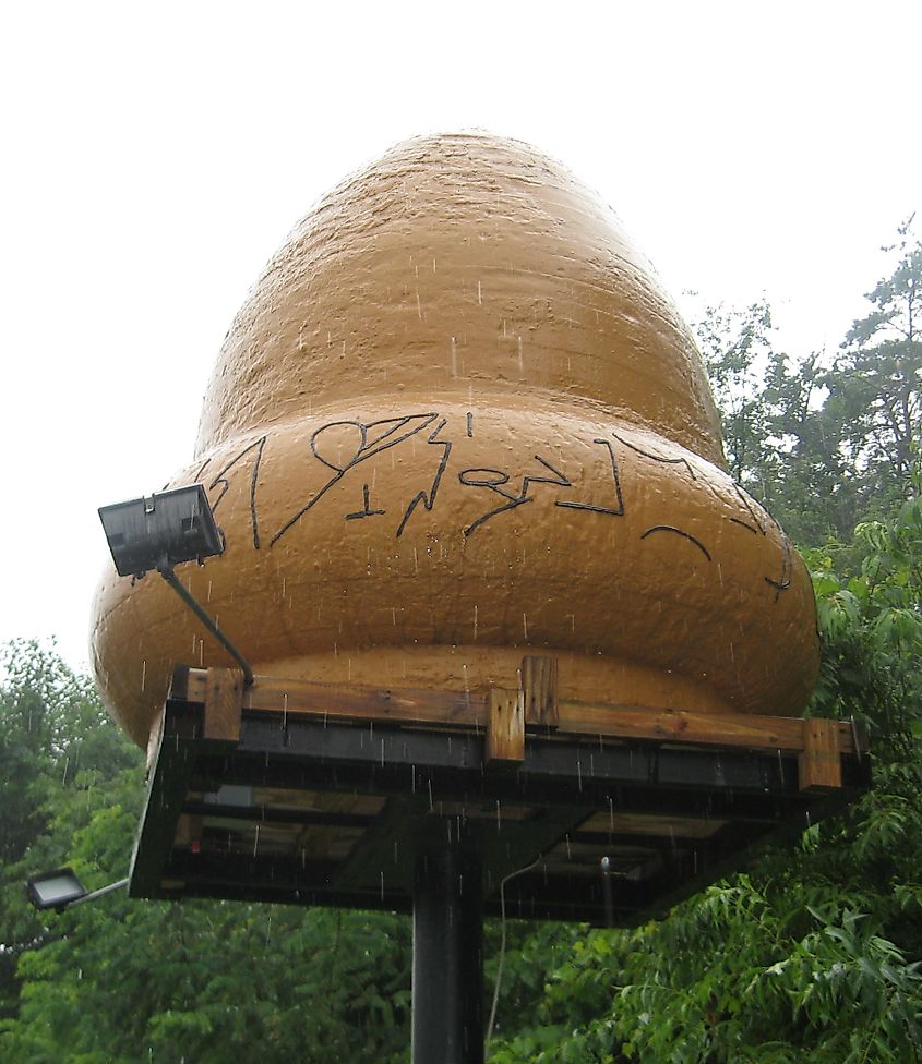 Model of alleged UFO in Kecksburg, Pennsylvania.