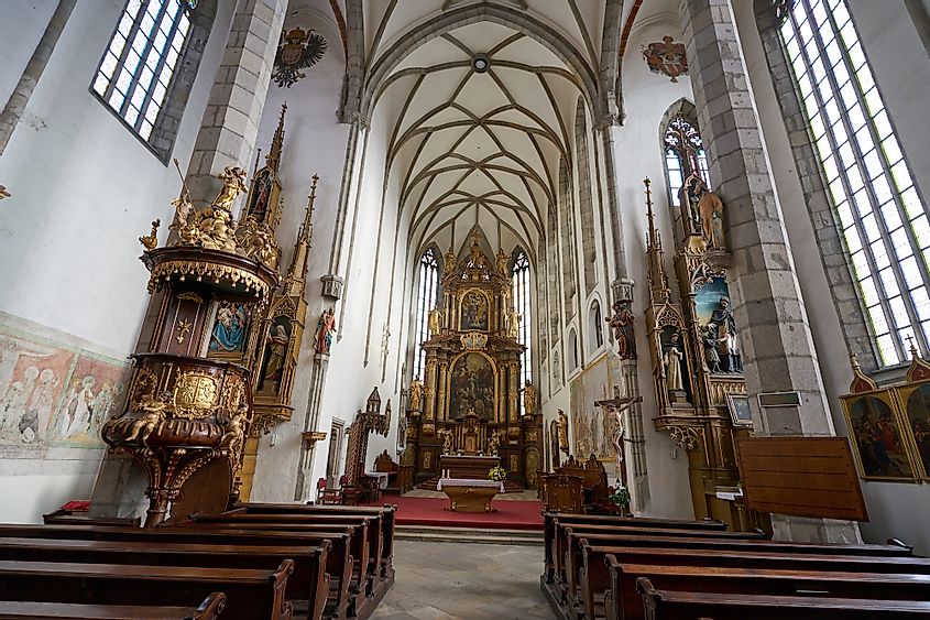Inside St. Vitus church