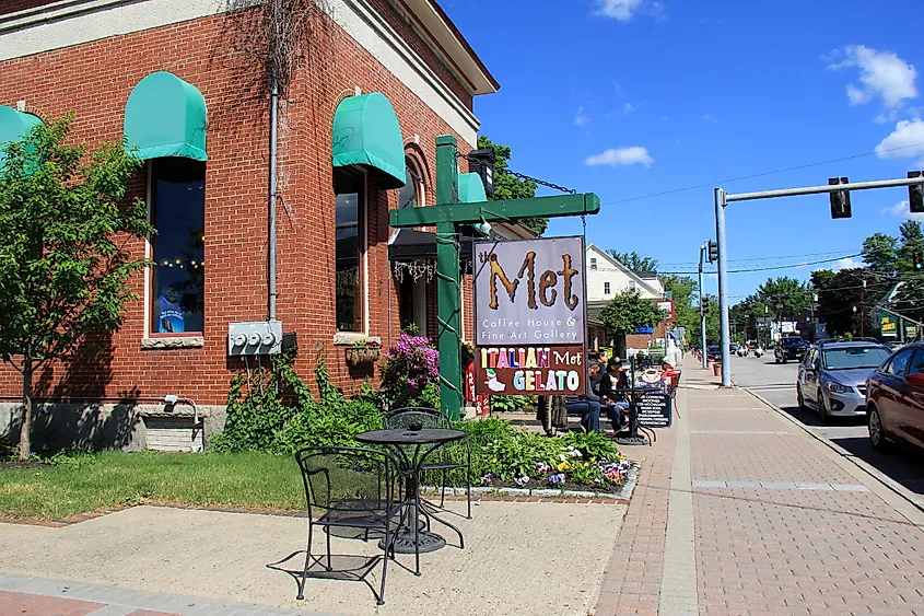 North Conway, New Hampshire downtown area