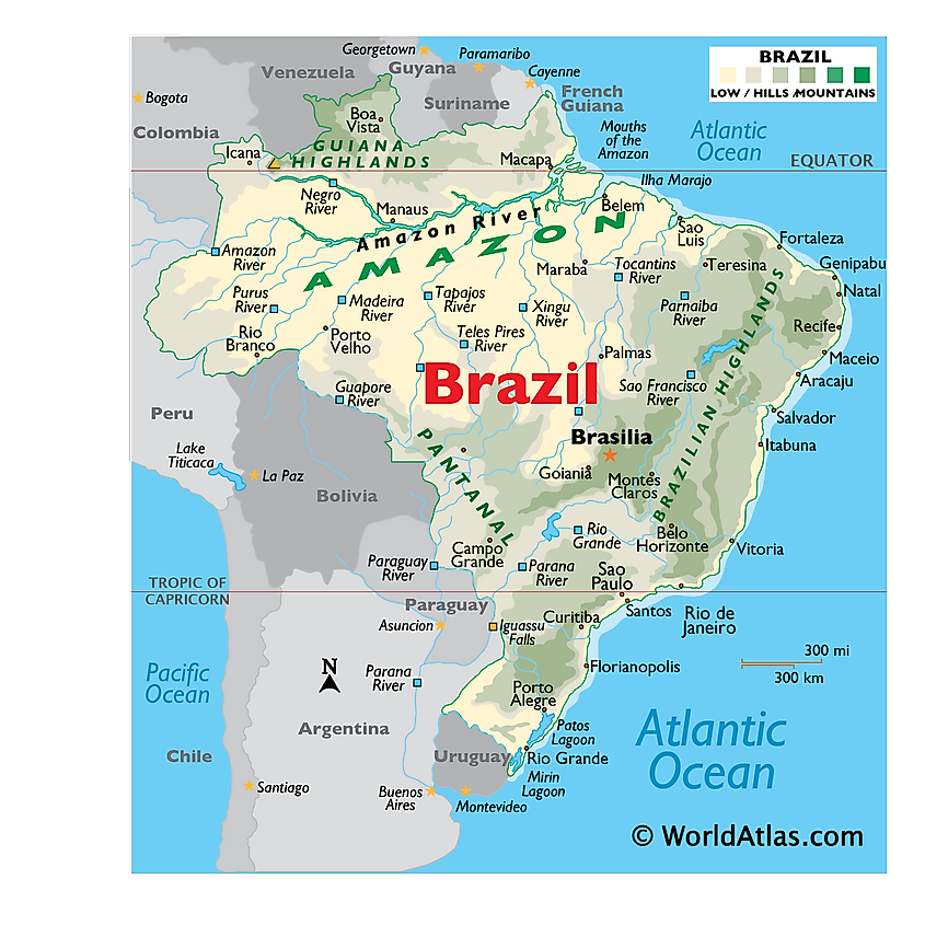 Brazil Maps Facts World Atlas