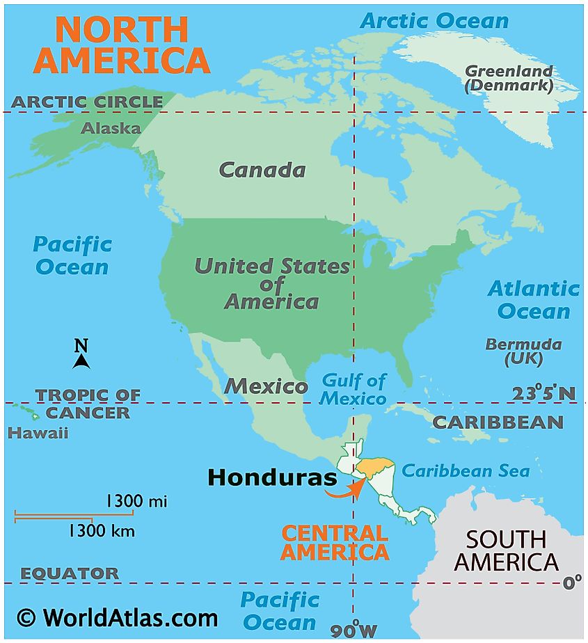 Honduras On Map Of World Honduras Maps & Facts - World Atlas