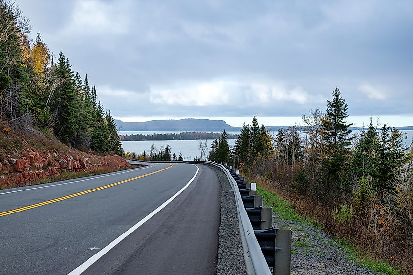 Lake Superior Circle Route in Ontario, Canada.