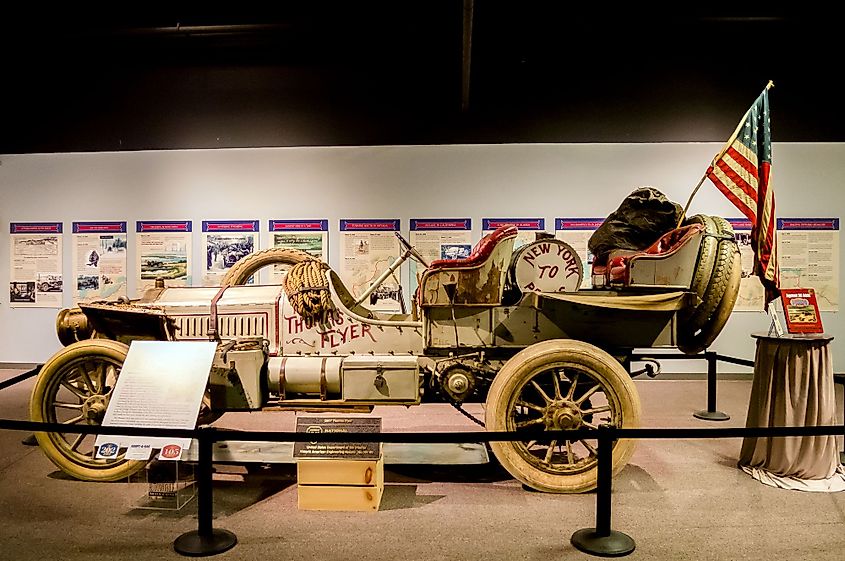 Vintage cars in the National Automobile Museum in Reno, Nevada. Editorial credit: warasit phothisuk / Shutterstock.com