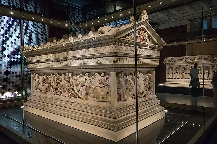 Istanbul Archaeological Museums. Alexander the Great Sarcophagus.