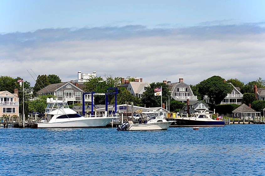 The waterfront in Edgartown, Masachusetts